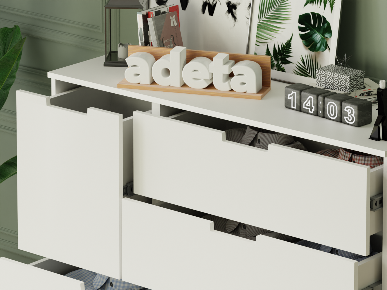 Комод Нордли 34 white ИКЕА (IKEA) изображение товара