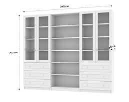 Изображение товара Книжный шкаф Билли 369 white ИКЕА (IKEA) на сайте adeta.ru